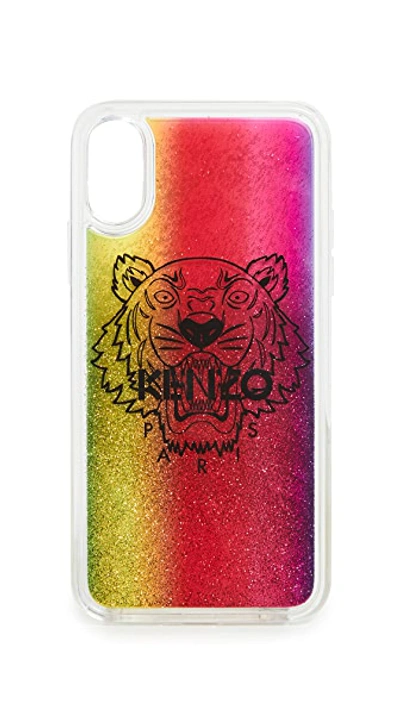 Shop Kenzo Tiger Head Iphone X / Xs Case In Multicolor