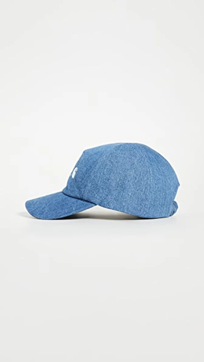 Shop Apc A.p.c. X Carhartt Wip Baseball Hat In Washed Indigo