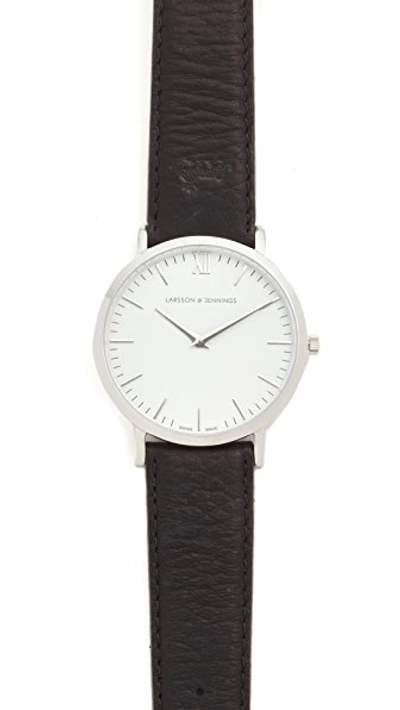 Shop Larsson & Jennings Lader Watch In Silver/white