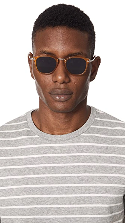 Shop Oliver Peoples Op-506 Sunglasses In Amber