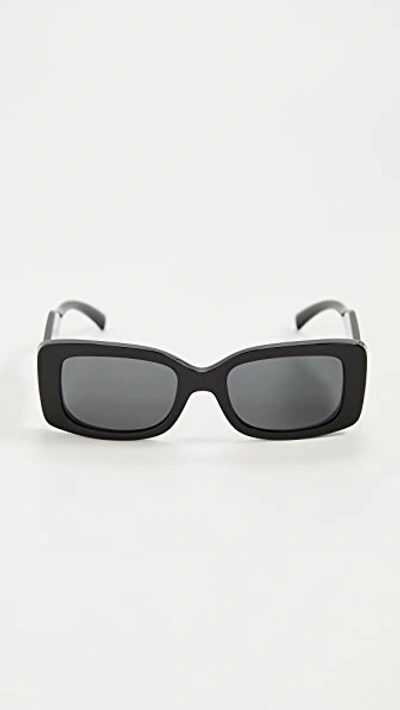 Shop Versace 0ve4377 Sunglasses In Black/grey