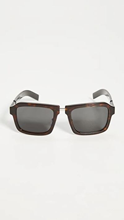 Shop Prada 0pr 09xs Sunglasses In Dark Havana/grey