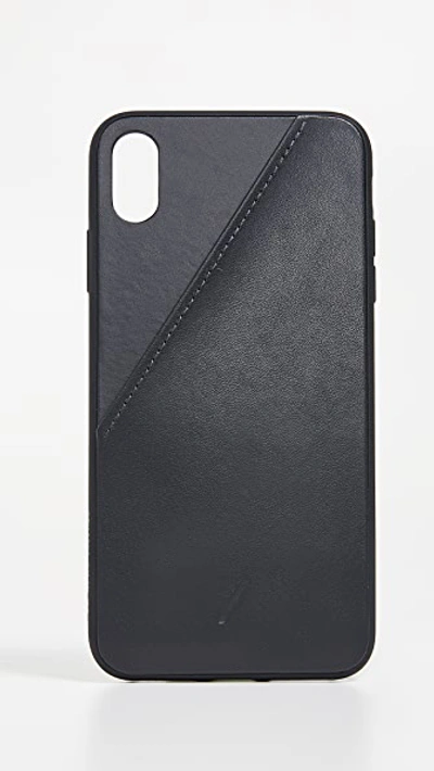 Shop Native Union Clic Card Iphone Xs Max Case In Black
