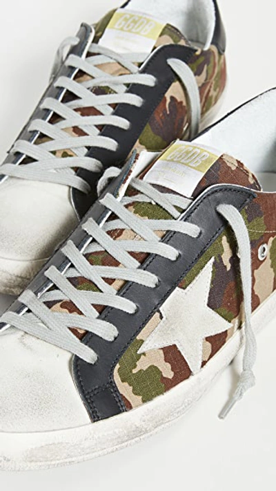 Shop Golden Goose Superstar Sneakers In Camouflage/ice Star