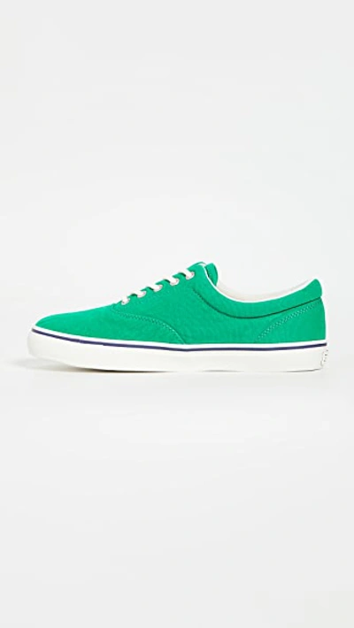 Shop Polo Ralph Lauren Harpoon Sneakers In Green