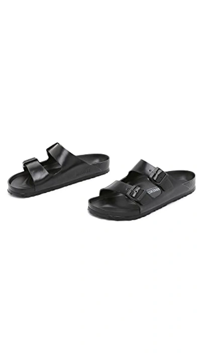 Shop Birkenstock Eva Arizona Sandals Black