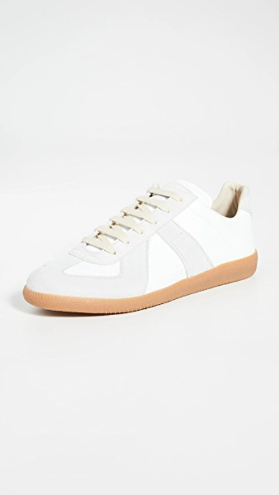 Shop Maison Margiela Replica Low Top Sneakers Off White