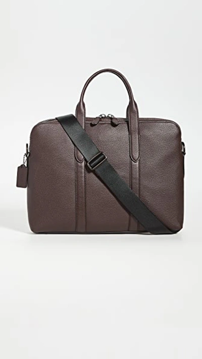 Shop Coach Metropolitan Soft Briefcase In Ji/oak