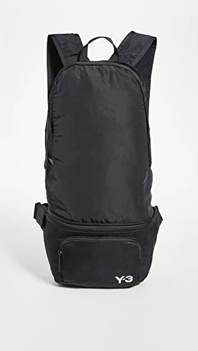 Shop Y-3 Packable Backpack In Black