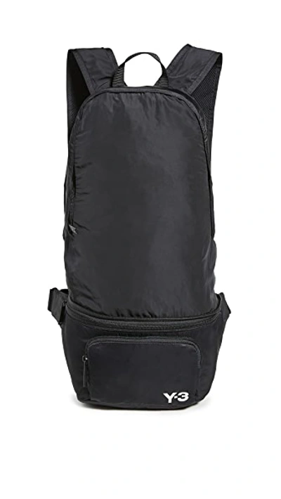 Shop Y-3 Packable Backpack In Black