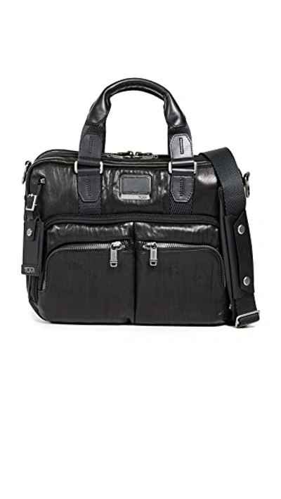 Shop Tumi Alpha Bravo Albany Slim Commuter Briefcase In Black