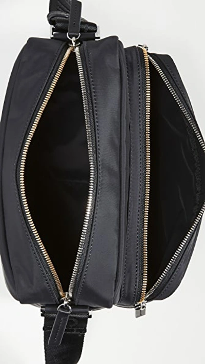 Shop Want Les Essentiels De La Vie Carson 2.0 Utility Bag With Logo Strap In Black Nylon/black