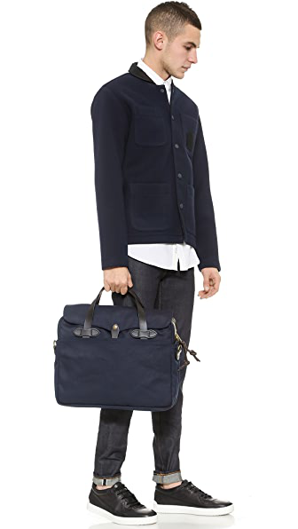 filson navy briefcase