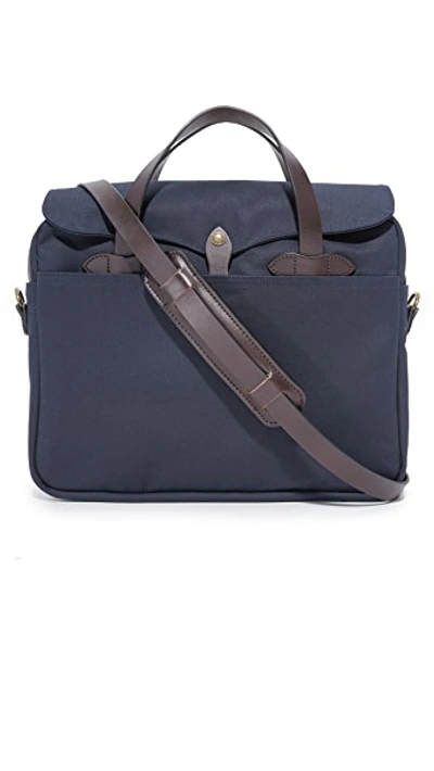 Shop Filson Original Briefcase In Navy