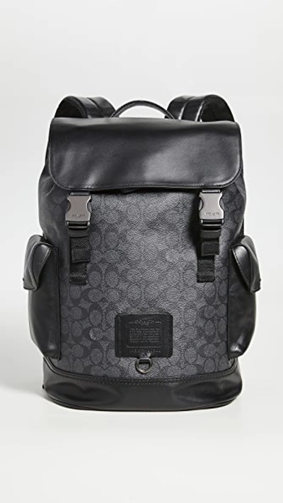 Shop Coach Rivington Backpack In Qb/charcoal