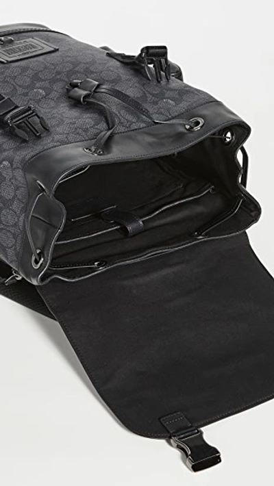 Shop Coach Rivington Backpack In Qb/charcoal
