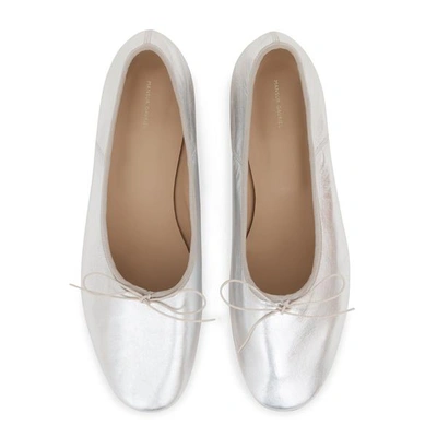 Shop Mansur Gavriel Dream Ballerina In Silver