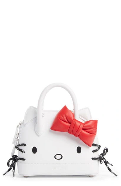 Shop Balenciaga X Hello Kitty Xxs Top Handle Bag In Optic White