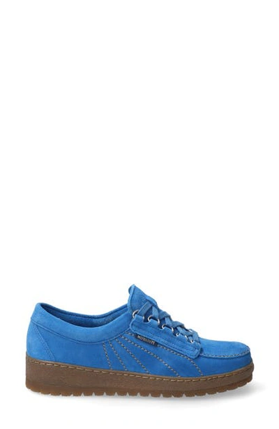 Shop Mephisto Lady Low Top Sneaker In Blue Suede