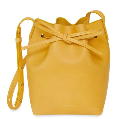 Shop Mansur Gavriel Mini Bucket Bag In Yellow