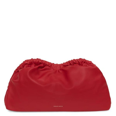 Shop Mansur Gavriel Cloud Clutch In Rosa/blush