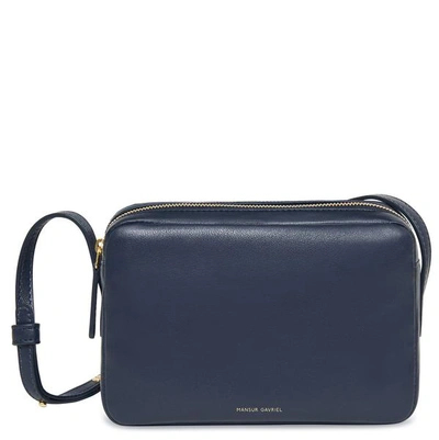 Shop Mansur Gavriel Double Zip Crossbody In Agretti