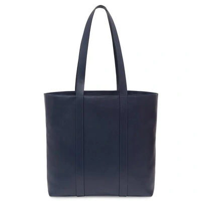 Shop Mansur Gavriel Calf Men's North South Tote In Saddle