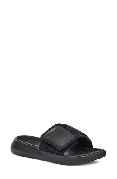 Shop Ugg La Light Slide Sandal In Black/ Black