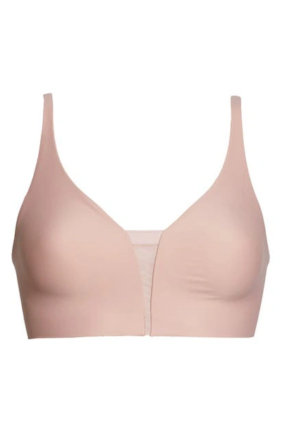 Shop Calvin Klein Triangle Bralette In Alluring Blush