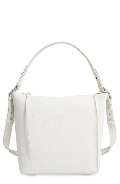 Shop Allsaints Kita Leather Shoulder/crossbody Bag In Chalk White