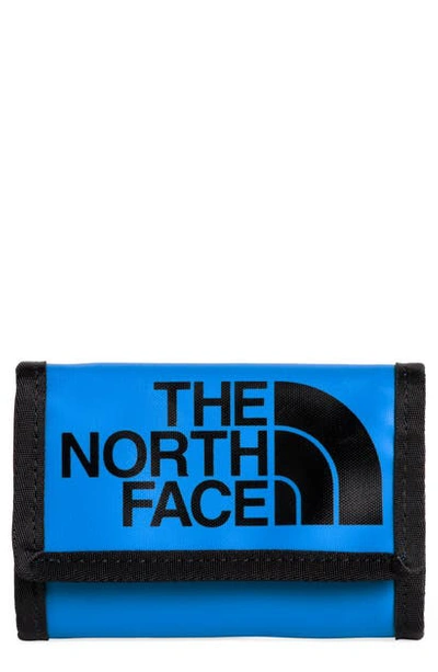 Shop The North Face Base Camp Wallet In Clear Lake Blue/black