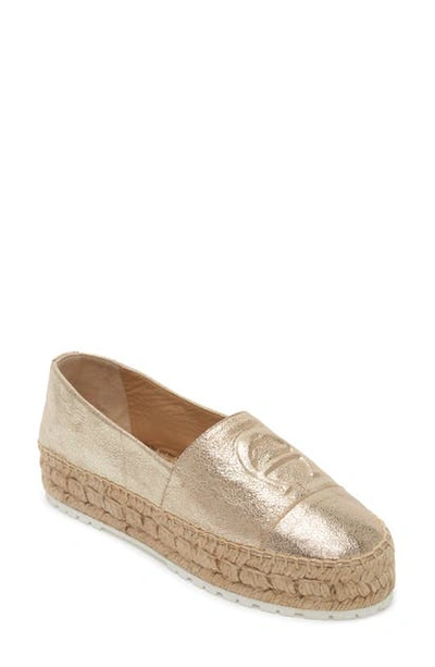 Shop Etienne Aigner Wade Platform Espadrille In Cappuccino Leather