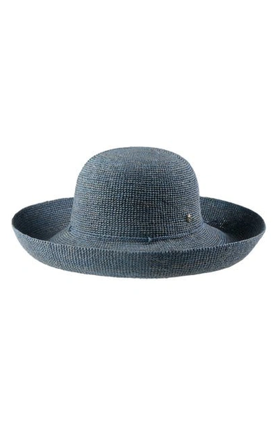 Shop Helen Kaminski 'provence 12' Packable Raffia Hat In Misty Lake