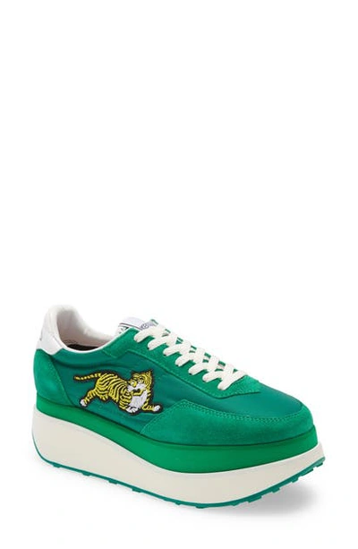 Shop Kenzo Move Platform Sneaker In Mint