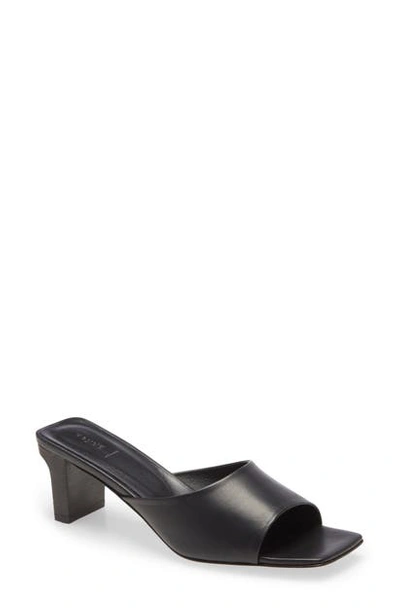 Shop Aeyde Katti Slip-on Sandal In Black Leather