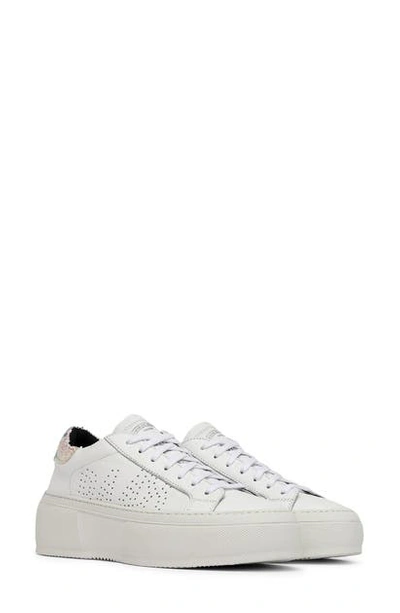 Shop P448 Louise Platform Sneaker In White/ Asp