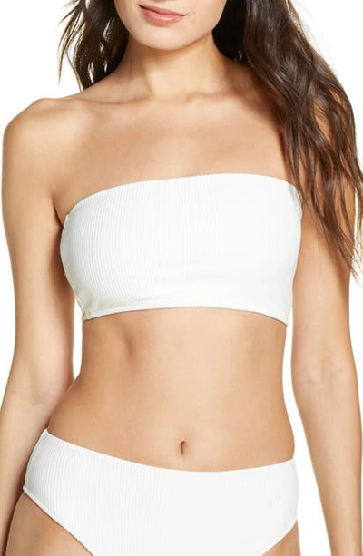 Shop Frankies Bikinis Jenna Bandeau Bikini Top In White