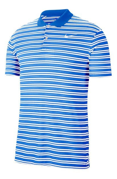 Shop Nike Golf Dri-fit Victory Polo Shirt In University Blue/ White