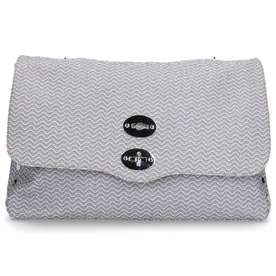 Shop Zanellato Women Handbag Mariposa Leather Logo Grey