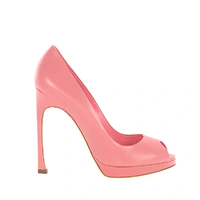 Shop Dior Peep Toes Rose In Pink