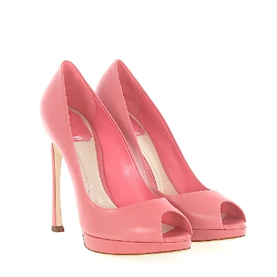 Shop Dior Peep Toes Rose In Pink
