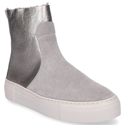 Shop Agl Attilio Giusti Leombruni Ankle Boots D925510 Smooth Leather Suede Grey Taupe