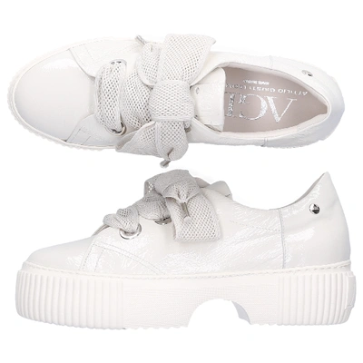 Shop Agl Attilio Giusti Leombruni Low-top Sneakers 925095 Laminated White