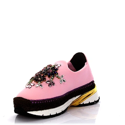 Shop Dolce & Gabbana Slip On Shoes In Pink