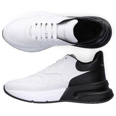 Shop Alexander Mcqueen Sneakers Black Oversized Runner