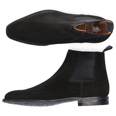 Shop Crockett & Jones Chelsea Boots Lingfield Black