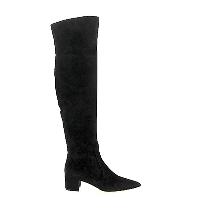 Shop Gianvito Rossi Boots G80652 Suede In Black