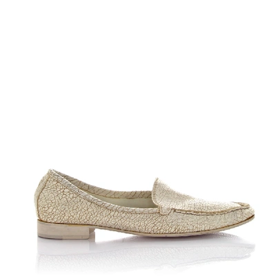 Shop Henry Beguelin Moccasins Leather White Used Look