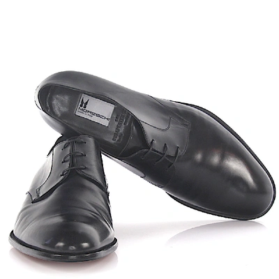 Shop Moreschi Business Shoes Derby Calfskin In Black