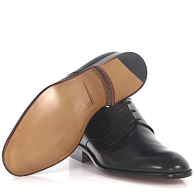 Shop Moreschi Business Shoes Derby Calfskin In Black